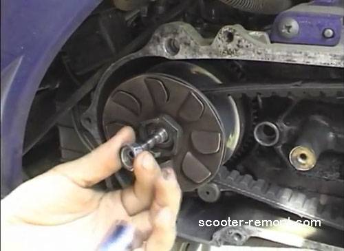 Снятие и установка сцепления скутера suzuki sepia и suzuki address, подробная инструкция