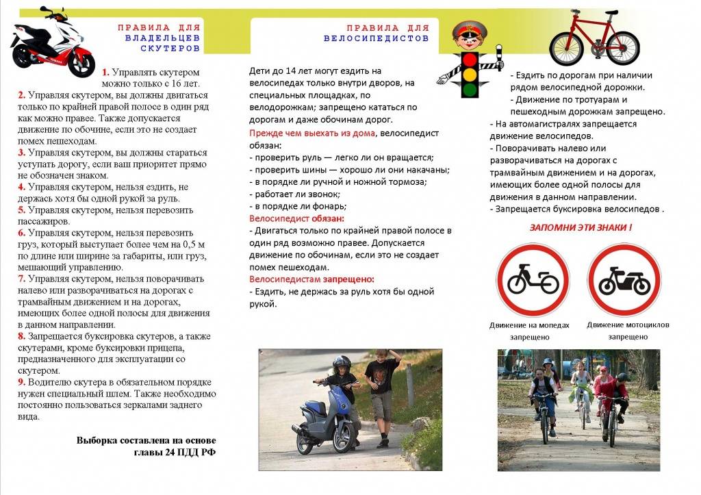 Тема 24. дополнительные требования к движению велосипедистов и водителей мопедов