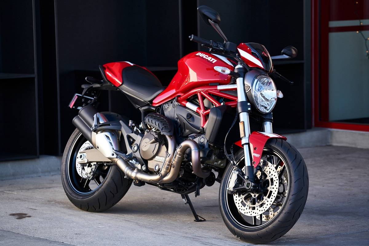 Мотоцикл ducati monster 821 2015, красный пробег 18900