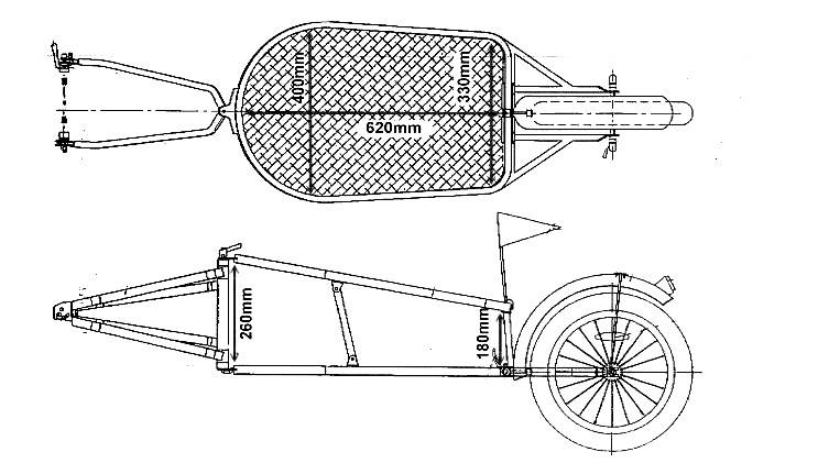 Прицеп для велосипеда своими руками из металла чертежи