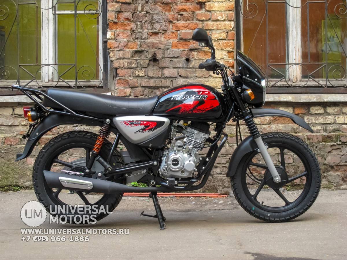 Мотоцикл bajaj boxer bm 125 x двиг. 4т 124.5 см3 10.0 л.с. , кпп 5ст. синий. категория а1.