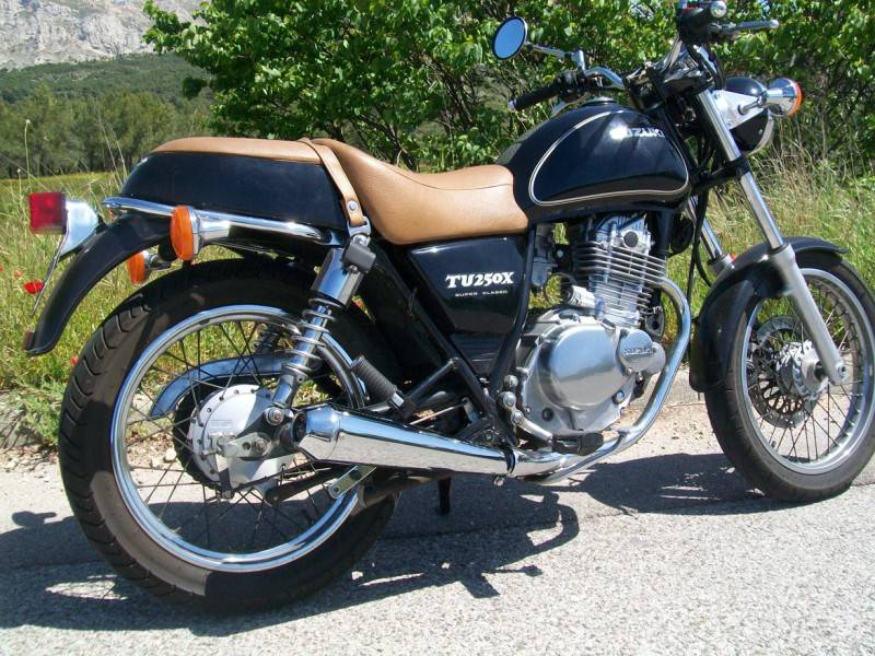 Suzuki volty (grasstracker, tu250x, tu250g, st250): review, history, specs - bikeswiki.com, japanese motorcycle encyclopedia