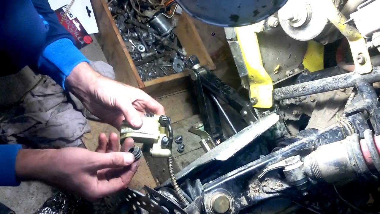 Замена колодок стояночного тормоза cf moto 500