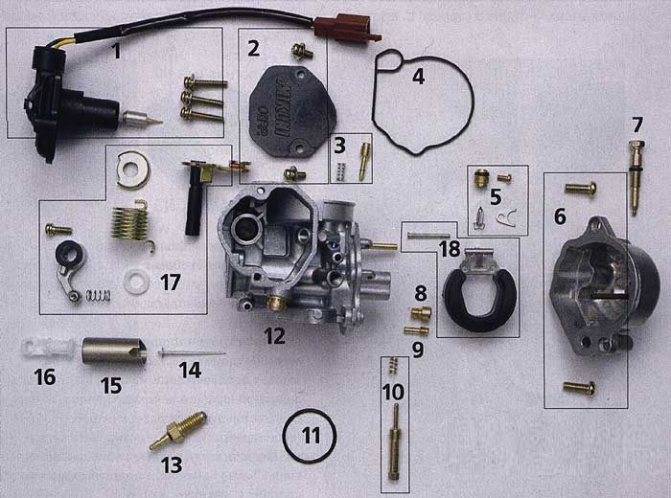 Карбюратор скутера схема