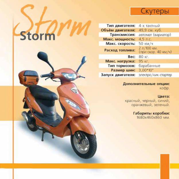 Скутер описание. Скутер шторм 50 кубов характеристики. Документ на скутер ABM Storm. Габариты скутер Honda Dio Rp (2017).
