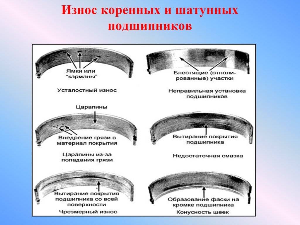 Износ коренных и шатунных подшипников скутера 2т — причины