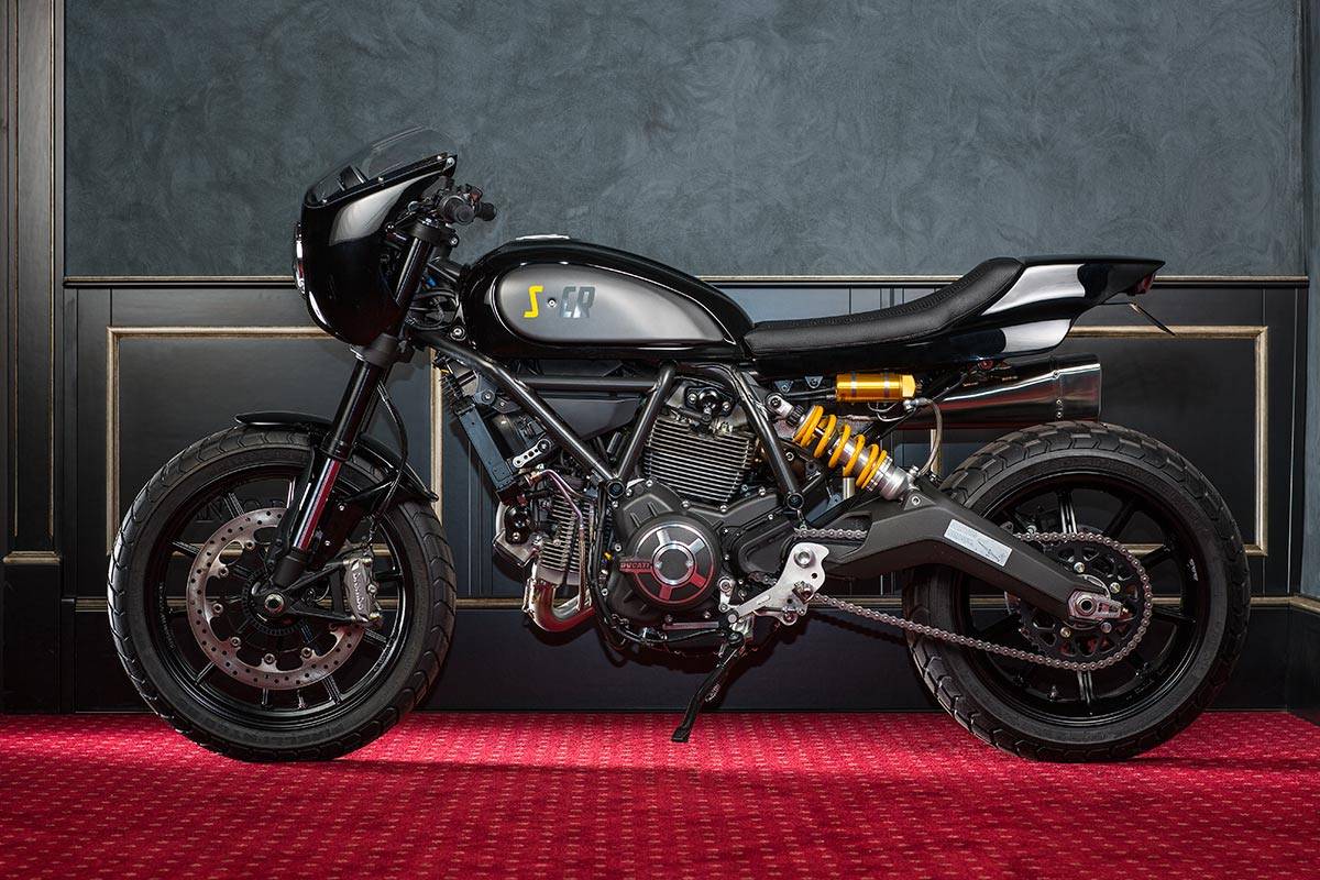 Тюнингованный “ducati scrambler”