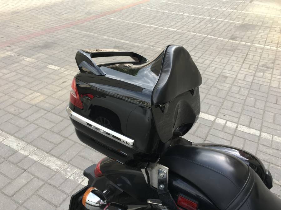 Мопед с багажником сзади
